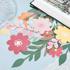 Бумажные цветочные подвесные украшения&nbsp;AJEW-WH20816-008