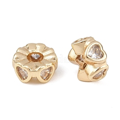 Латунные микропаве из прозрачного кубического циркония KK-C142-08LG