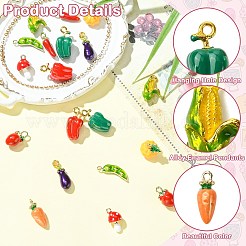 20шт 10 стиля подвески из сплава с эмалью&nbsp;ENAM-CJ0007-20