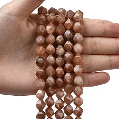 Натуральный персиковый лунный камень G-Z119-A18-03