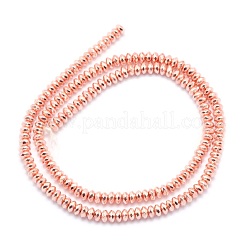 Гальванизировать немагнитных синтетический гематит бисер пряди G-L485-06D-RG