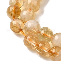 Природный цитрин бисер нитей G-D323-A01-6mm-A