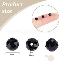 1 нить бусин из натурального черного турмалина G-OC0005-36