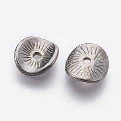 Perles intercalaires ondulées de style tibétain&nbsp;TIBEP-A11067-B-LF