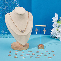 40 шт. 4 стиля сплава синие и белые эмалевые звенья соединительные подвески&nbsp;FIND-AR0006-07