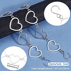 304 Edelstahl Herz Link Schuhe Kette&nbsp;HJEW-SP00017