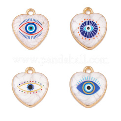 8шт 4 стиля подвески из сплава с эмалью&nbsp;ENAM-FP0001-94