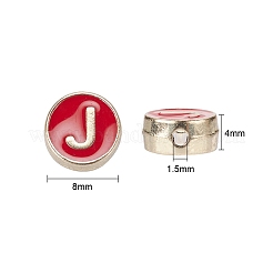 104шт 26 цвета сплава эмалевые бусины&nbsp;ENAM-YW0001-75