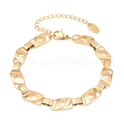 Bracelets à maillons en acier inoxydable 304 pour femmes&nbsp;BJEW-D460-08G