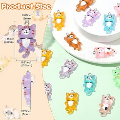 70шт 7 цвета светящиеся прозрачные подвески из смолы&nbsp;FIND-CJ0004-53