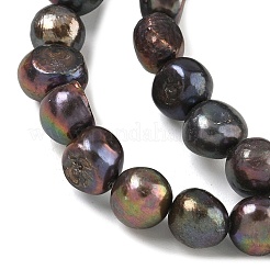 Нити из натурального культивированного пресноводного жемчуга&nbsp;LS-PEAR-P250214-S