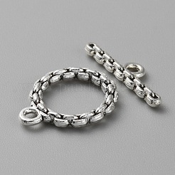 Сплавочные застежка тоггл тибетского стиля FIND-CJC0011-25E