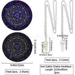 Набор для самостоятельного изготовления маятника из синтетического смешанного камня&nbsp;DIY-CP0010-91