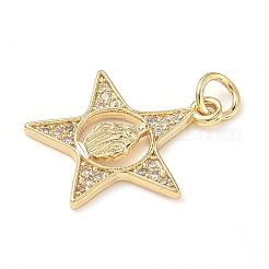 Латунные микро проложить кубического циркония подвески&nbsp;ZIRC-I356-25G