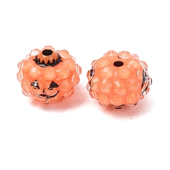 Halloween-Strassperlen aus undurchsichtigem Acryl und Harz&nbsp;RB-CBA95A4-01B