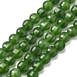 Природные окрашенные белого нефрита нитей бисера G-C179-A6mm-06