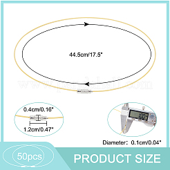 50 шт. проволока из нержавеющей стали для ожерелья TWIR-NB0001-03