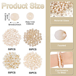 200шт 4 цвета стеклянные бусины&nbsp;EGLA-TA0013-42B