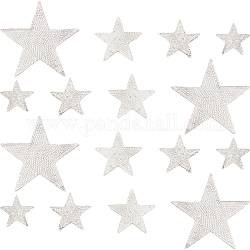 Craspire 16 шт. 4 стиля самоклеющиеся аппликации со стразами, наклейки со стразами из сверкающей смолы, звезда, серебряные, 35~93x36~95x1.5~2 мм, 4шт / стиль