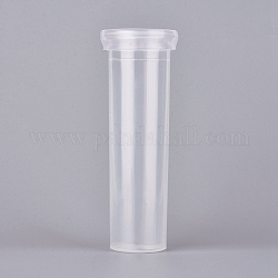 Plastic Flower Root Tube, for Garden Office and Balcony Decoration, Clear, 10.7x3.2cm, 50pcs/bag