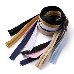 Cerniera di nylon, componenti per cerniera lampo, per accessori per l'abbigliamento, colore misto, 200x2.4x2.4cm, 2 m/stella