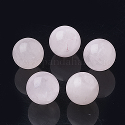 Природного розового кварца бусы, сфера драгоценного камня, круглые, нет отверстий / незавершенного, 10 мм