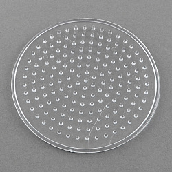 Tavole forate abc utilizzati per 5x5mm perline fai da te fusibile, rotondo e piatto, chiaro, 87x5mm
