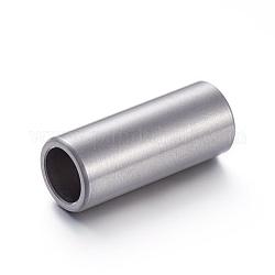 304 магнитная застежка из нержавеющей стали с клеевыми концами, колонка, цвет нержавеющей стали, 16x7 мм, отверстие : 5 мм