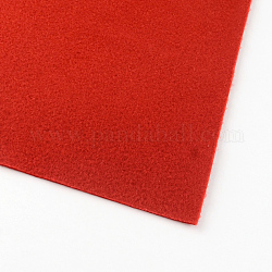 Feutre à l'aiguille de broderie de tissu non tissé pour l'artisanat de bricolage, rouge, 30x30x0.2 cm, 10 pcs /sachet 