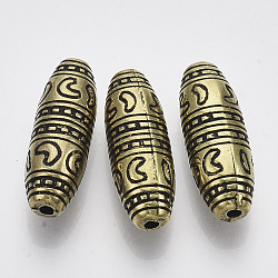 Ccb Kunststoff-Perlen, Oval, Antik Golden, 28.5x10 mm, Bohrung: 2 mm, ca. 287 Stk. / 500 g