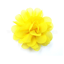 Accesorios del traje del cordón, flor, amarillo, 50mm