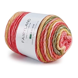 綿糸100g  ファンシーブレンド糸の染色  かぎ針編みのケーキ糸  セーター用の虹の糸  コー​​ト  スカーフと帽子  レッド  3mm