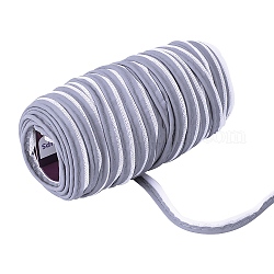 Tira de cinta de tela reflectante, para la bolsa de disfraces tira de borde de costura, accesorio de costura, gris, 9x2 mm, aproximamente 100 m / paquete