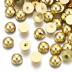 Абс пластмассовые кабошоны, полукруглый, золотые, 8~8.5x4 мм, около 2000 шт / упаковка