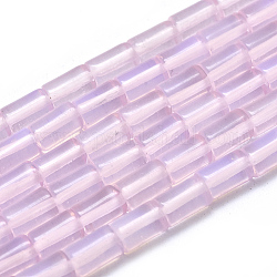 Opalite Beads Strands, Column, 8.5~9x5.5mm, Hole: 1mm, about 42pcs/strand, 15.20''(38.6cm)