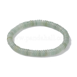 Эластичные браслеты из натурального зеленого авантюрина с дисками из бисера, внутренний диаметр: 2-3/8 дюйм (6 см)