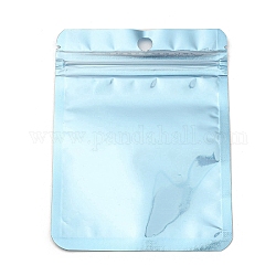 プラスチック包装yinyangジップロックバッグ  トップセルフシールパウチ  長方形  空色  11.9x8.9x0.24cm