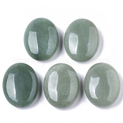 Натуральный зеленый авантюрин овальный пальмовый камень, Лечебный карманный камень Рейки для снятия стресса при тревоге, 45.5x36x16 мм