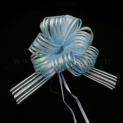 Handmade Elastic Packaging Ribbon Bows, Nice for Packing Decorations, Sky Blue, 170mm