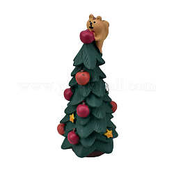 Miniatur-Weihnachtsornamente aus Harz, Puppenstubenzubehör für Mikrolandschaften, Baum, 46x103 mm