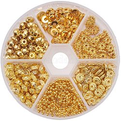 Шарики прокладки, разнообразные, золотые, 80x20 мм