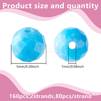 2 нити натуральных апатитовых бусин нити G-HY0001-94-1