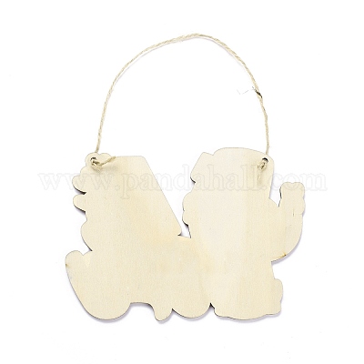 День независимости доска плотности деревянные настенные украшения подвески дверные таблички HJEW-C004-03-1