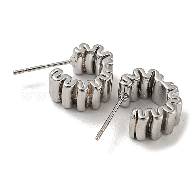 Латунь серьги EJEW-R158-01P-1