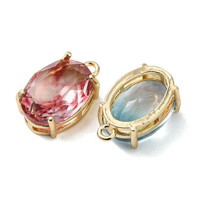 Латунь стекло амулеты&nbsp;KK-Z141-08G-1