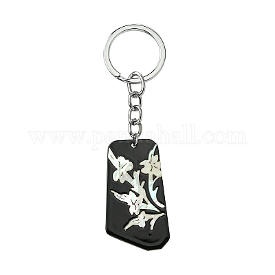 Porte-clés en acrylique et coquillages&nbsp;KEYC-YW00009-11-1