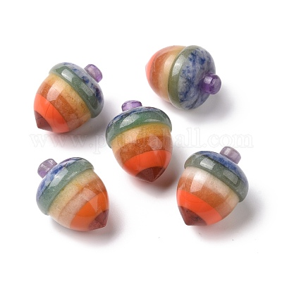 Украшения для дисплея желудя из драгоценных камней чакры G-G864-02-1