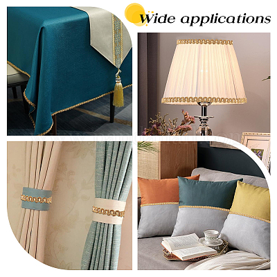 S-образная кружевная отделка из полиэстера OCOR-WH0068-80A-1