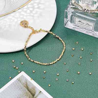 300шт 3 стильные латунные бусины KK-FH0004-03-1