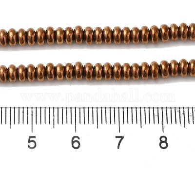 Гальванические нити из синтетических немагнитных гематитовых бусин G-I364-I01-02C-1